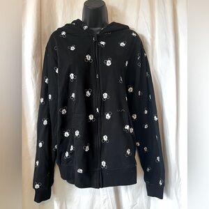 Official Disney Apparel Classic Mickey Womens Sz L Zip Up Hoodie With Pockets